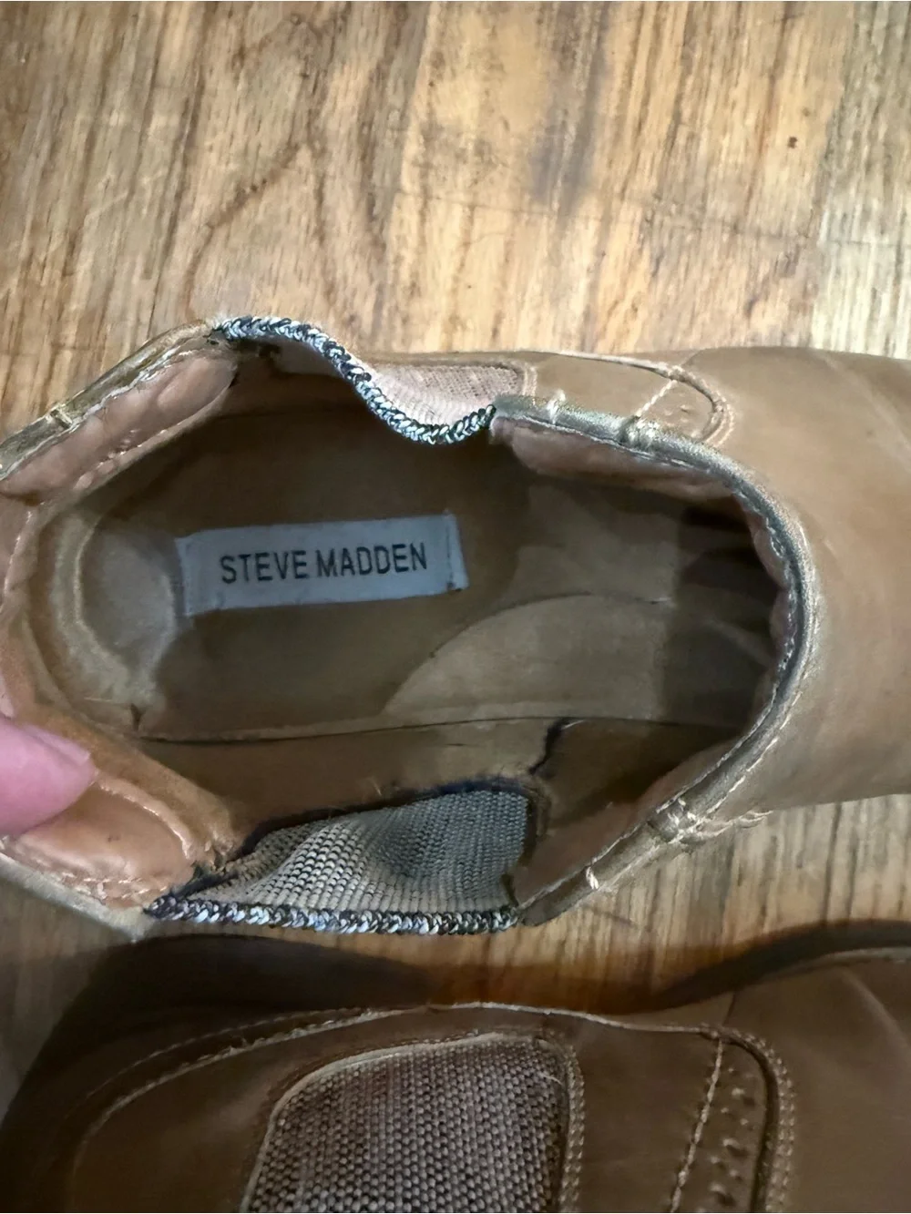 Steve Madden Paxton 9 Men's Tan Chelsea Boots - Classic Slip-On Ankle Boots